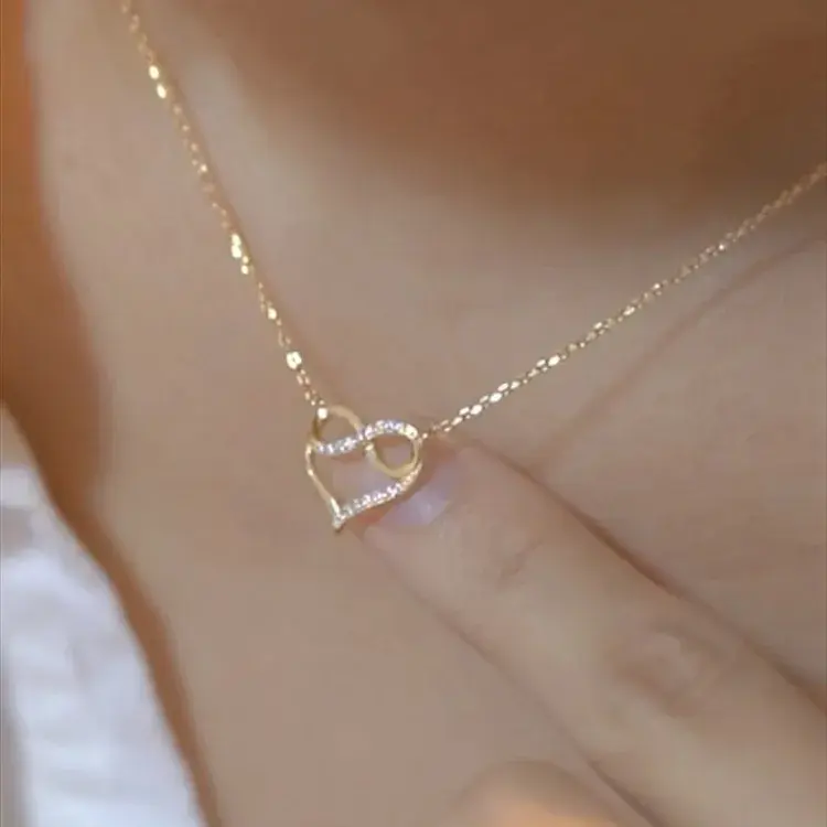 Infinity Heart Necklace -925 Sterling Silver - FY0207